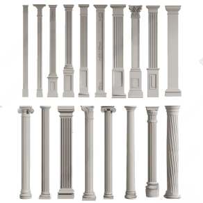 欧式古典石膏罗马柱3D模型下载